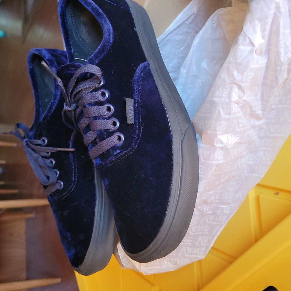 Vans Blue Sneakers Low-Top Skate Style